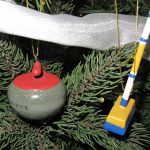 Curling Christmas tree decorations